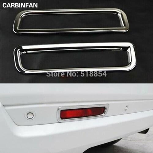 ACCESSORIES FIT FOR 2012-2015 LAND ROVER FREELANDER LR2 CHROME REAR BUMPER FOG LIGHT COVER TRIM MOLDING GARNISH 2PCS/SET