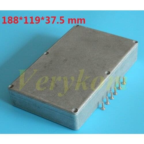 Hammond guitar effects 1590DD die cast Aluminum Box Stomp Effects Pedal Enclosure FOR Guitar 188 x 119 x 37.5 mm DIY