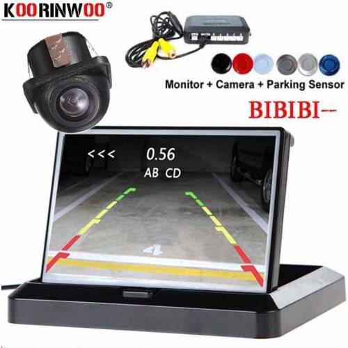 Koorinwoo Visible Video Car Sensors With Camera Parking Monitor Wireless Parking Assist Parktronic For Cars Radar Detector Alart