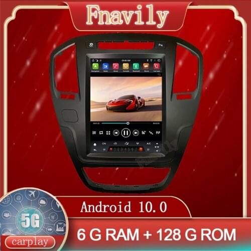 Android10.0 Car Radio For Opel Insignia 2008 - 2013 Car Dvd Player GPS Navigation 5G Vertical Screen Tesla Style 10.4