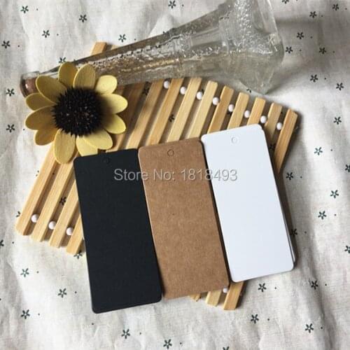 Free shipping blank white tag 5x9cm/garment hang tag/custom price tag/clothing paper label printing/DIY gift card 200 pcs a lot