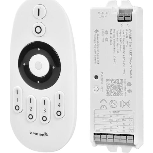 Tuya App WiFi Led Dimmer Controller 12V 24V Wireless Remote Controller 2835 3528 5050 Single Color Strip for Alexa Google Home