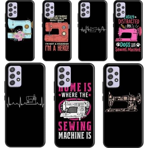 Sewing Machine For Samsung Galaxy A12 A32 A52 A72 A51 A71 A31 A11 A02S A20S A50 A70 A20e A21S Phone Case