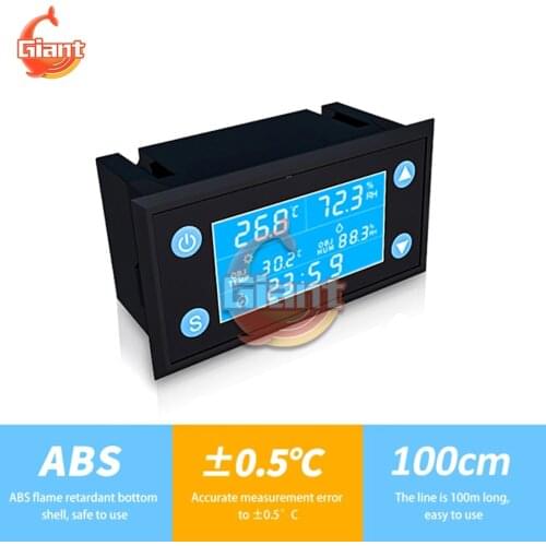 W1212 Digital Thermostat Temperature Humidity Controller Humidistat Thermometer Hygrometer Control Switch Fridge Car Thermostat