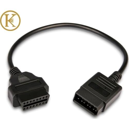 20pcs OBD2 42cm Diagnostic Cable For Nissan 14 Pin Male To 16 Pin Female Connector OBD2 Diagnostic Tools Adapter Extension Cable