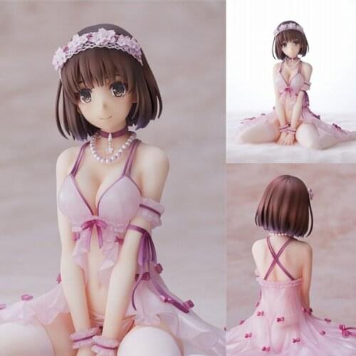 Anime Figures Saenai Heroine No Sodatekata Katou Megumi Action Figure Sitting Katou Megumi Figures PVC Sexy Girl Toys Doll Model