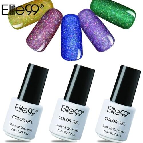 Elite99 7ml Neon Color Nail Gel Varnish Soak off Bling Nail Polish Semi Permanent Nail Art Manicure Gel Varnishes New Arrival
