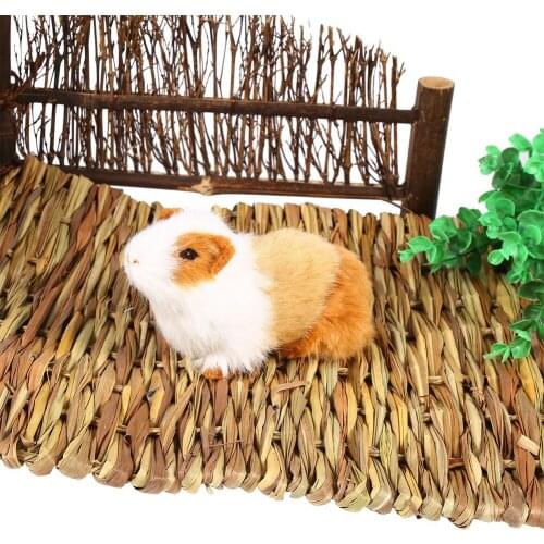 Hamster Grass Mat Pet Animal Hamster Hand-Woven Grass Mats Rabbit Guinea-Pig Pad Hamster Grass Mat Dropshipping New