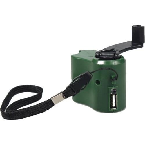 Mini Hand usb phone emergency charger outdoor Manual Shake Energy Chargers travel multi-function gadget for camping