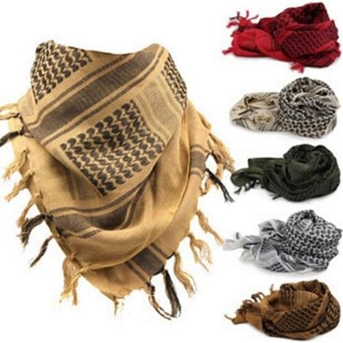 Muslim Hijab Arabic Scarves Thick Tactical Desert Scarf Men Women Shawl Windy Military Windproof Scarf