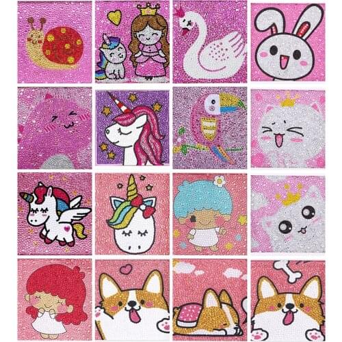 5D Diamond Painting Kits for Kids Full Drill Painting by Number Kits DIY Mosaic Making Arts Crafts Supplies for Childrens Gift