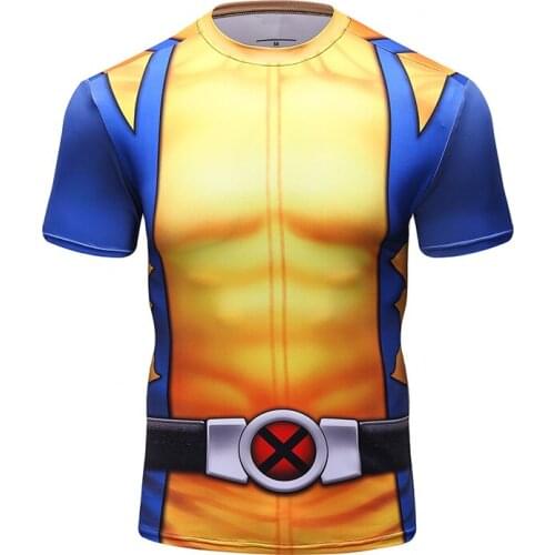 Summer New Mens Digital Printing Tshirt 2021 Fashion Fitness & Running Short Sleeve Jerseys Breathable Quick Dry