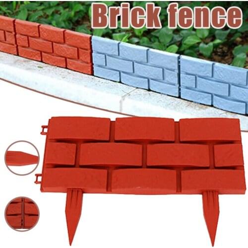 Brick Shaped Fence Detachable Splicing Plastic Fence Garden Decorations MUMR999