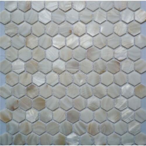 Mother of pearl mosaic tile for home decoration backsplash and bathroom wall tile hexagon pattern 1 square meter/lot AL077