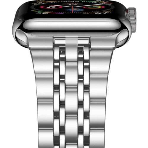 Strap For Apple Watch Series 6 SE 5 4 3 40mm 44mm band Stainless Steel Metal Wristband for iwatch 38mm 42mm Replacement Bracelet