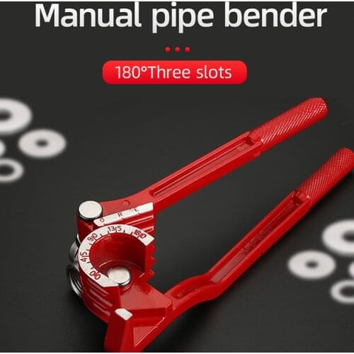 Manual Pipe Bender 180 Degree Three-in-one Tubing Pipe Bender Suitable For Thin Pipes Of 6mm/8mm/10mm