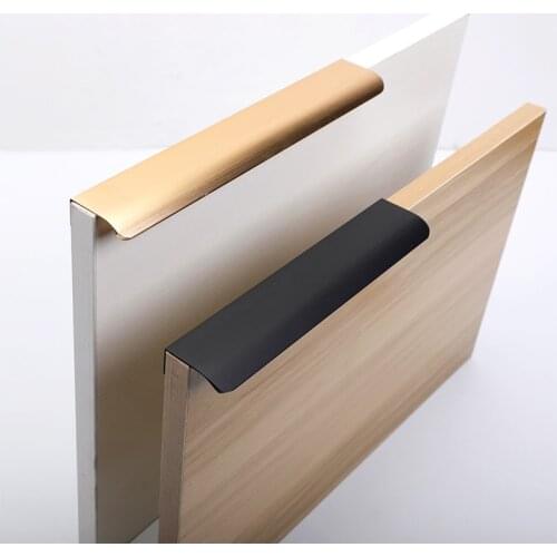 Modern Invisible Cabinet Handle Hardware Kitchen Cabinet Drawer Bedroom Door Furniture Handle Accessories