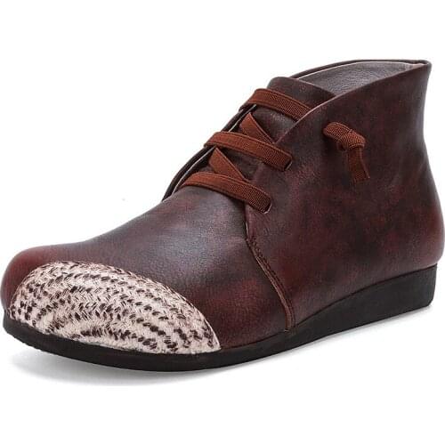 Women flats 2020 Summer women slipony genuine leather shoes Lace Up Flat shoes Round Toe Classics fashion Casual women shoes