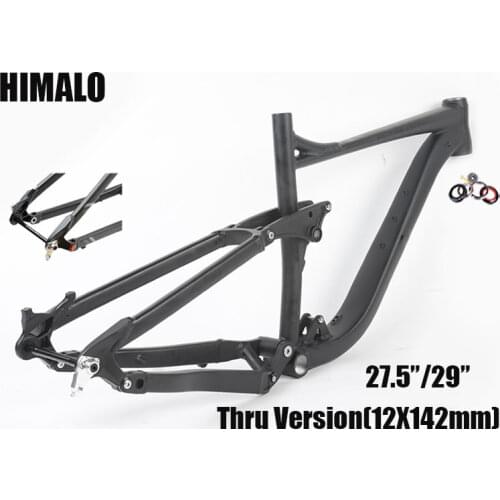 Bicycle Soft Tail Frame HIMALO Mountain full Suspension frame 29ER 27.5ER Aluminium Thru 12X142mm DH Cycling Downhill