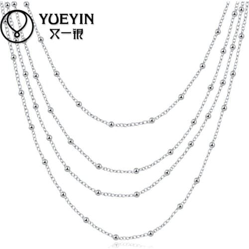 Silver-plated pendant Necklace for women Zircon Necklace Female jewelry Romantic Collar de la Mujer Wholesale Retail
