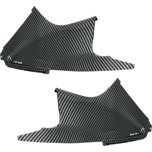 1 Pair Side Air Dust Insert Covers Fairings Carbon Fiber Style Fit For Yamaha YZF R6 2003 2004 2005