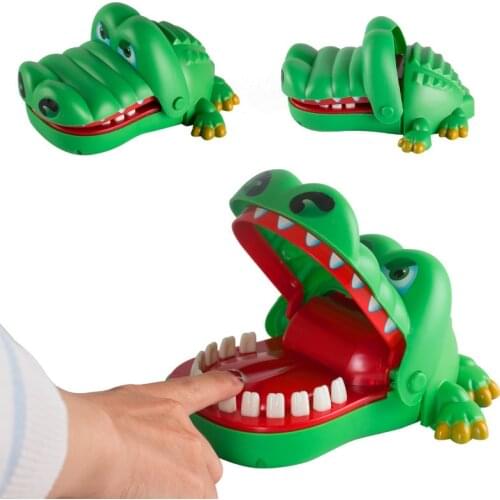 1PC Multiplayer Party Tricky Games Props Childrens Puzzle Net Red Crocodile Teeth Biting Fingers Decompression Vent Toy