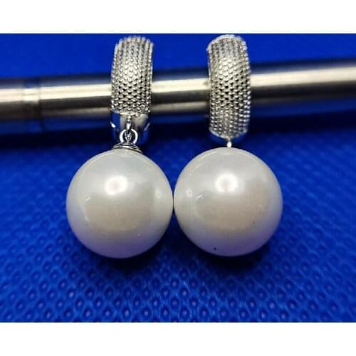14K Gold Jewelry White Pearl Drop Earring Women Aros Mujer Oreja Bizuteria Pearl Gemstone Orecchini Silver 925 Jewelry Earrings