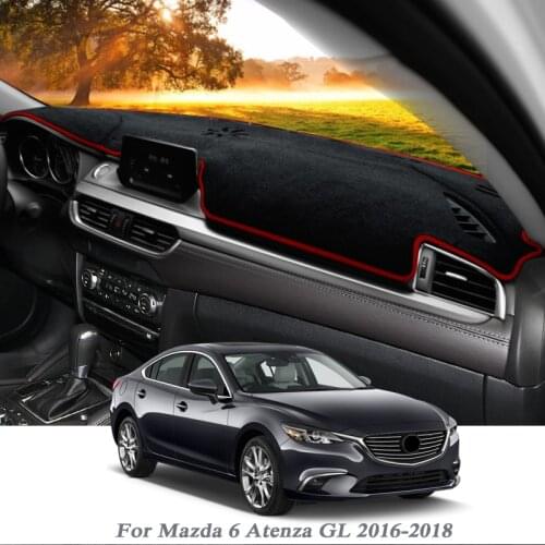 Car Styling Dashboard Protective Mat Shade Cushion Pad Rose Carpet For Mazda 6 Atenza GL 2016-2018 LHD&RHD Interior Accessory