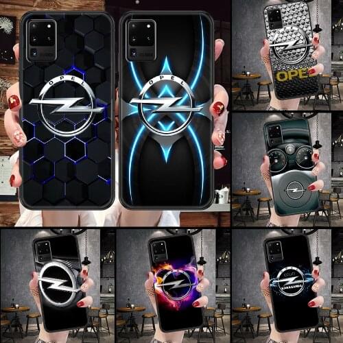 Opel Astra car Phone case For Samsung Galaxy Note 4 8 9 10 20 S8 S9 S10 S10E S20 Plus UITRA Ultra black art funda silicone Etui