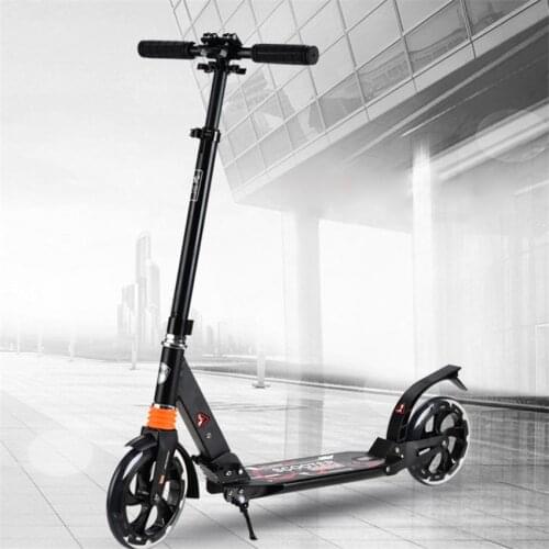 DMAX-700 Kids Children Kick Scooter Foldable PU 2 Wheels Hand Brake Bodybuilding Aluminum Alloy Urban Foot Scooter Skateboard