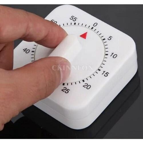 DHL 100PCS Kitchen Small Square Timer Egg Timer Kitchen Timer Clock