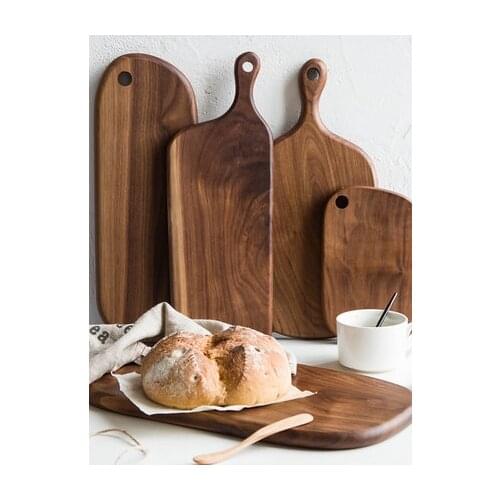 Black Walnut Breadboard Solid Wood Cutting Board Gourmet Bread Tray Sushi Board Handmade Solid Wood Cutting Board