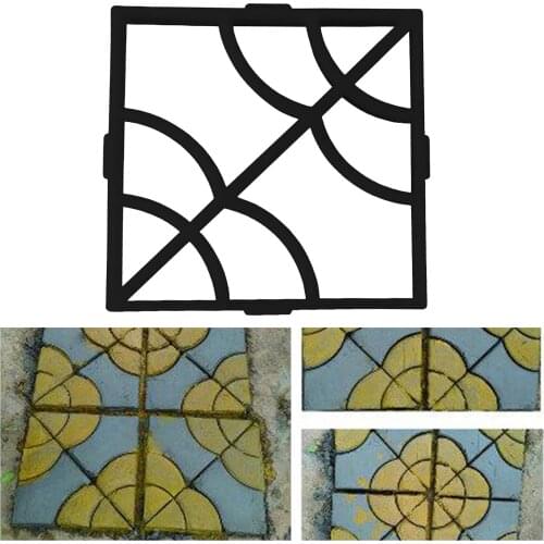 Garden Lawn Driveway Path Floor Paving Pavement Mold Patio Concrete Step Stone Walkway Driveway Maker Mould