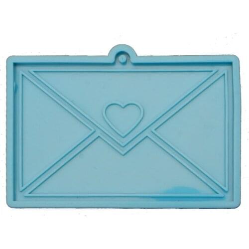 Handmade Envelope Resin Pendant Silicone Mold DIY Heart Envelope Resin Casting Mold Keychain Resin Jewelry Making Tools J60E