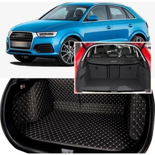 Full Covered Seat Pad Cargo Box Trunk Floor Mat Carpet Liner For Audi Q3 2013-2018