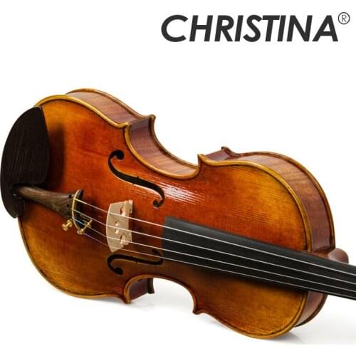 Christina Violin Handmade V07D Antique Maple violin 4/4 musical instrument free case violin bow and rosin