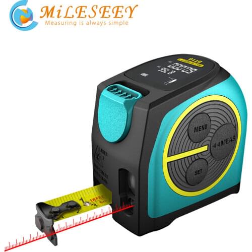 Mileseey DT10 Laser Tape Measure 2-in-1 Digital Laser Measure Laser Rangefinder with LCD Digital Display,Magnetic Hook