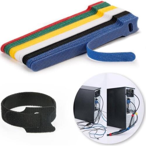 Reusable Hook And Loop Fastener Tape Nylon Velcros Cable Ties Velcros Strap Wire Ties Cable Tape