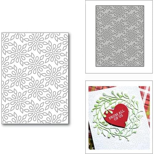 New Christmas Snowflake Frame Background 2020 Metal Cutting Dies for DIY Scrapbooking and Card Making Embossing Craft No Stamps