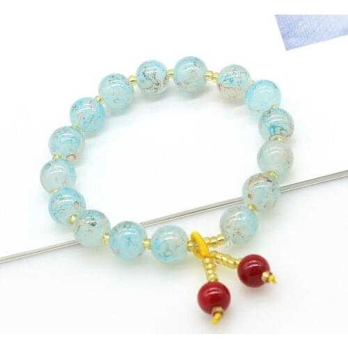 New summer small fresh round bead bracelet female student simple bracelet for women small gift wholesale