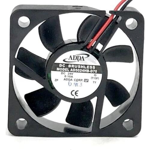 Genuine original AD5024HB-D70 24V 0.11A 5CM 5010 two-wire cooling fan