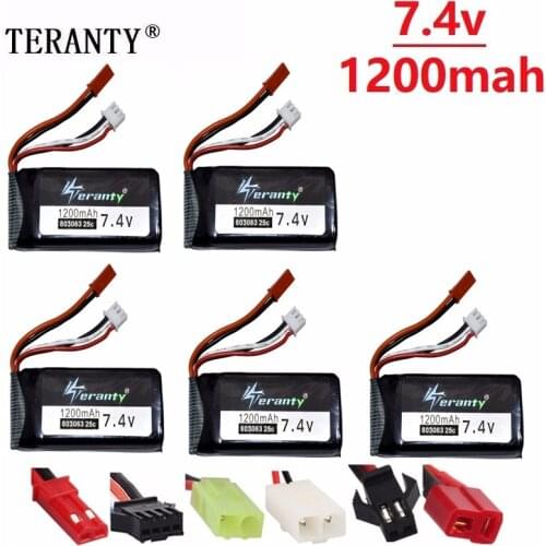 Original For Yizhan Tarantula X6 H16 7.4v 1200mAh Lipo Battery For RC Drone Quadcopter 2S 7.4V battery for WLtoys V666 V262 V323