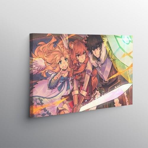 The Rising of the Shield Hero Poster Wall Art Decoration prints Framed Wooden Frame Canvas for Dorm Home bedroom decor Painting