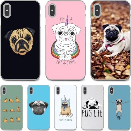 Luxury-funny-Pug-dog-Art For Xiaomi poco X3 nfc F2 Pro M3 Mi 5X 6X Max Mix 1 2 2S 3 Mi5 Mi6 Mi3 Mi4 Case Cover