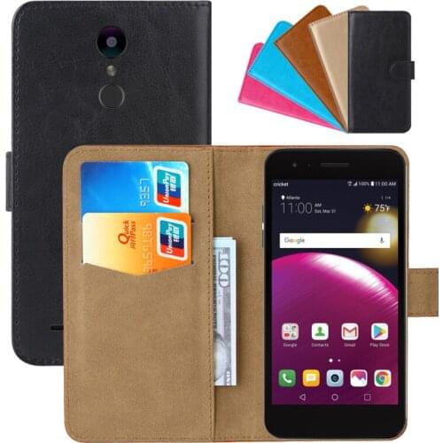Luxury Wallet Case For LG Fortune 2 PU Leather Retro Flip Cover Magnetic Fashion Cases Strap