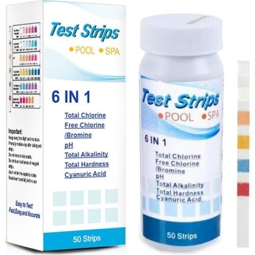 6 in 1 Aquarium Test Strips | Fast & Accurate Water Quality Testing Kit for Aquariums & Ponds | Monitors pH, Hardness, Nitrate