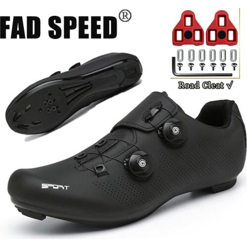 New Listed Black Bicycle Shoes Self-locking Road Cycling Shoes Professional SPD Racing Shoes Men MTB Bicycle Sports Shoes Unisex