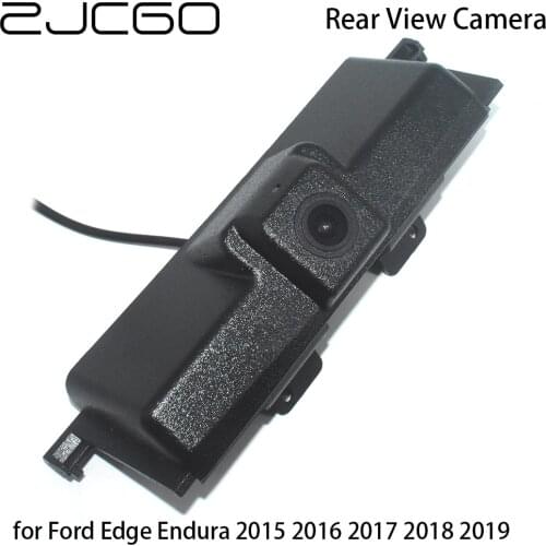 ZJCGO CCD Car Rear View Reverse Back Up Parking Trunk Handle Waterproof Camera for Ford Edge Endura 2015 2016 2017 2018 2019