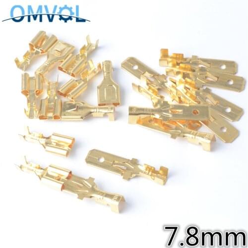10PCS 7.8mm Terminal 7.8 Male Female for H4 connector