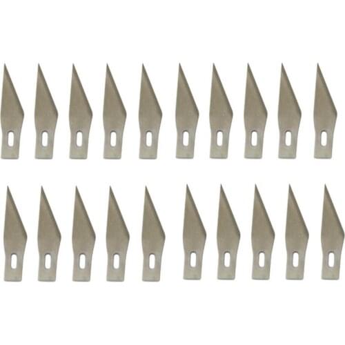 11# 20 pcs Blades for Wood Carving Tools Engraving Craft Sculpture Knife Scalpel Cutting Tool PCB Repair